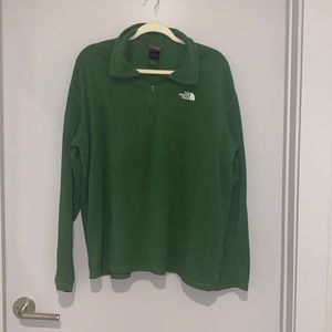 North Face Forest Green Fleece 1/4 Zip